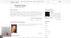 Desktop Screenshot of galeriasart.pl