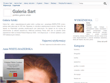 Tablet Screenshot of galeriasart.pl